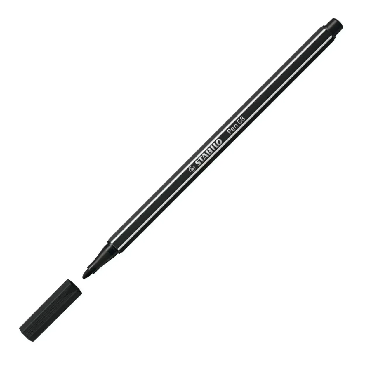Stabilo Fasermaler Pen 68, Strichstrke: 1,0 mm, schwarz