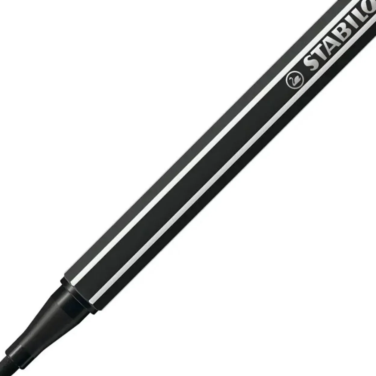 Stabilo Fasermaler Pen 68, Strichstrke: 1,0 mm, schwarz