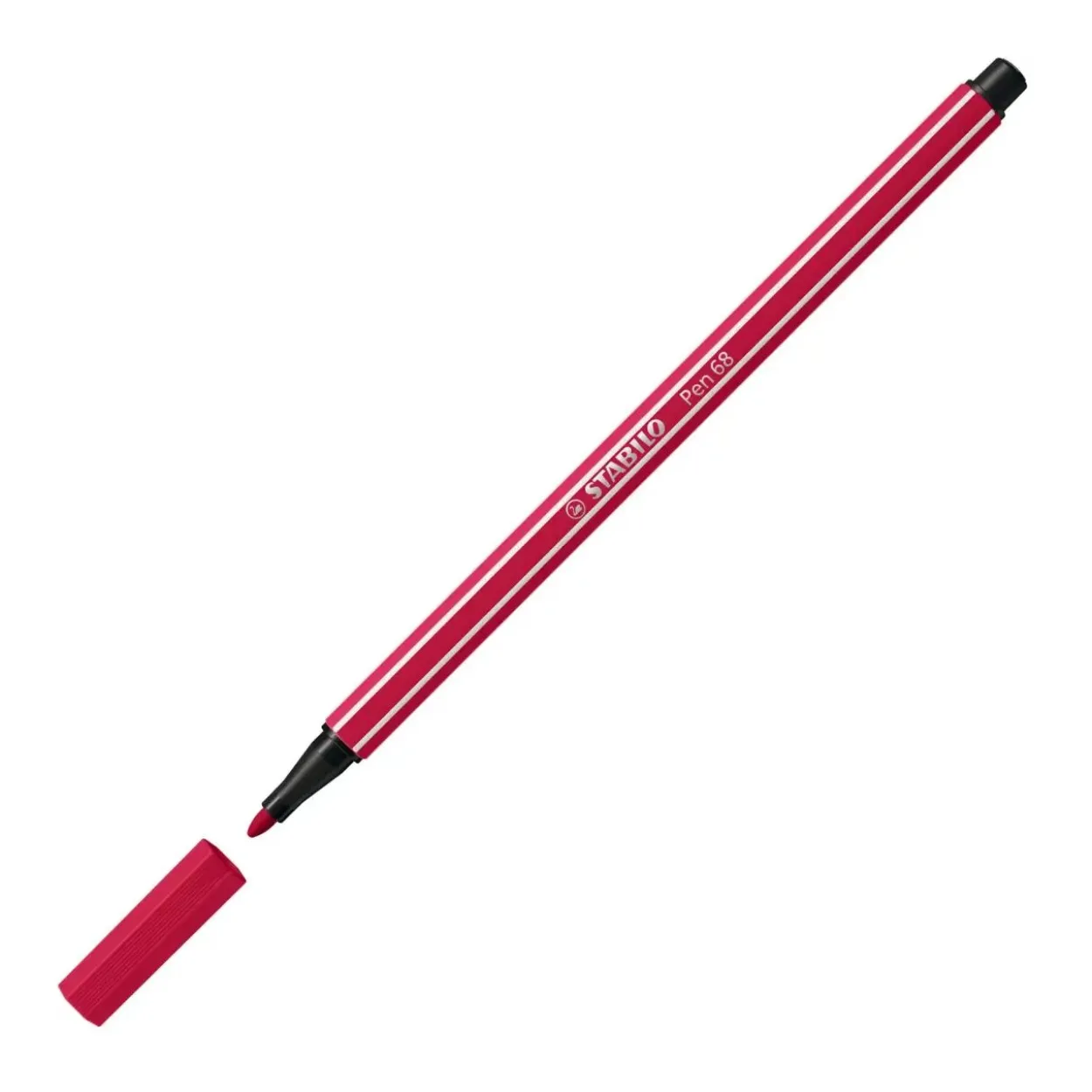 Stabilo Fasermaler Pen 68, Strichstrke: 1,0 mm, dunkelrot