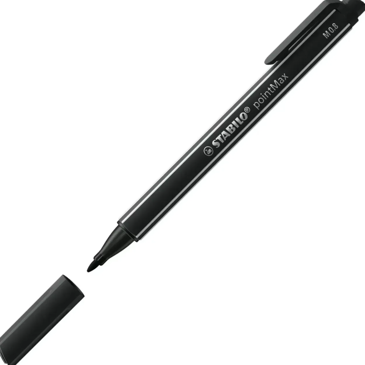 Stabilo Fasermaler pointMax, schwarz