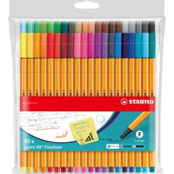 Stabilo Fineliner point 88, Strichstrke: 0,4 mm, rot