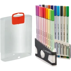 STABILO Pen 68 brush ARTY Filzstifte farbsortiert, 20 St.