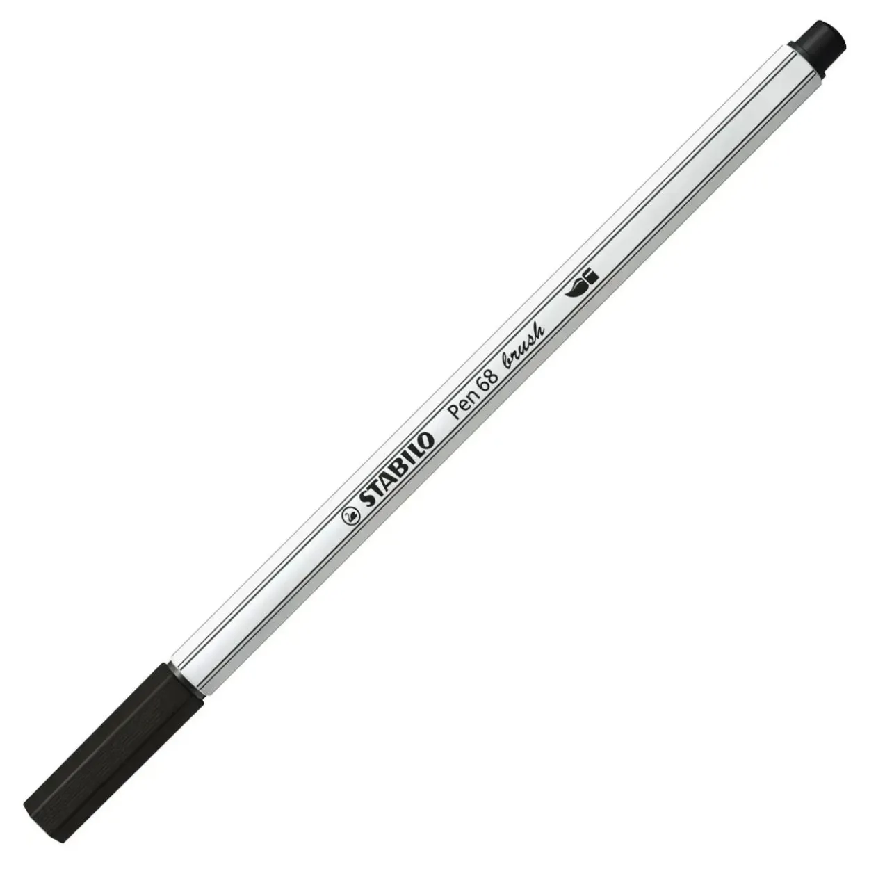 STABILO Pen 68 brush Brush-Pens schwarz, 10 St.