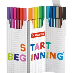 STABILO Pen 68 Filzstifte farbsortiert, 18 St. 6818/8