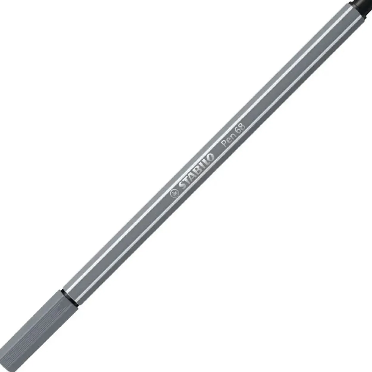 STABILO Pen 68 Filzstift grau, 1 St.