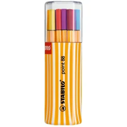 STABILO point 88 Fineliner farbsortiert 0,4 mm, 20 St. 8820-01