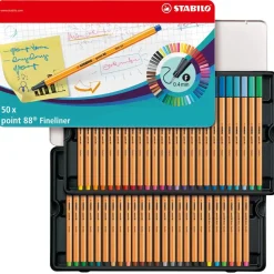 STABILO point 88 Fineliner farbsortiert 0,4 mm, 50 St.