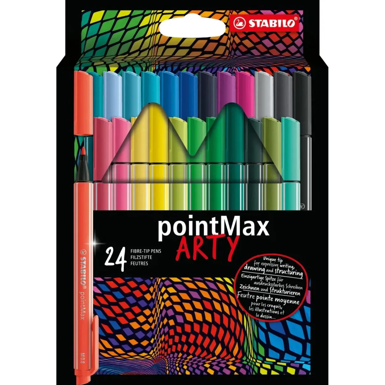 STABILO pointMax ARTY Filzstifte farbsortiert, 24 St.
