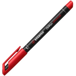STABILO 10St OHPen universal Folienstifte rot 0,4 mm permanent