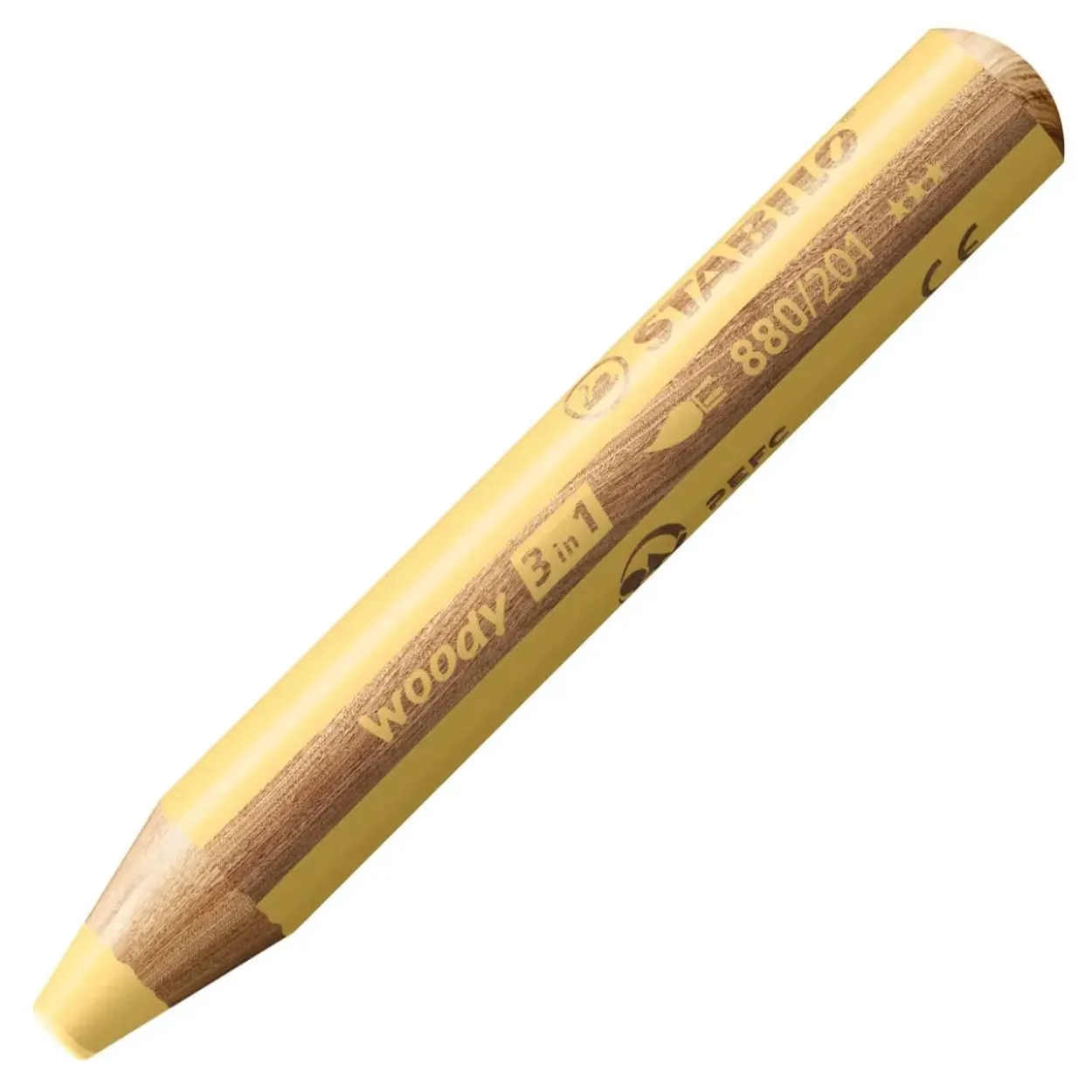 STABILO woody 3 in 1 Buntstift gelb, 1 St. 880/201