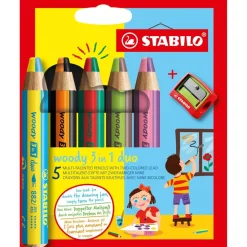 STABILO woody 3 in 1 Malset farbsortiert, 5 St.