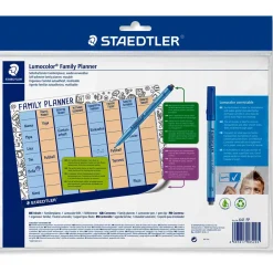 STAEDTLER Lumocolor Family Wochenplaner, Tageseinteilung 31,0 x 25,5 cm