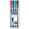 STAEDTLER Lumocolor Permanent-Marker 317M, 4er Etui