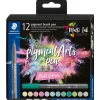 STAEDTLER MultiInk Pigment Arts brush pen 12er-Set Pastel retail