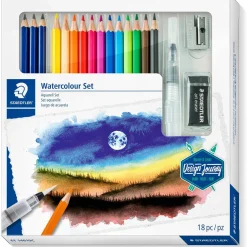 Staedtler Zeichenset Watercolour Design Journey, 18-teilig