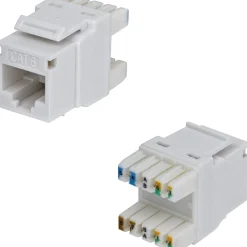 STARTECH CAT6 KEYSTONE JACK 24-PACK 24-PACK180-DEGREE 110 PUNCH DOWN grau