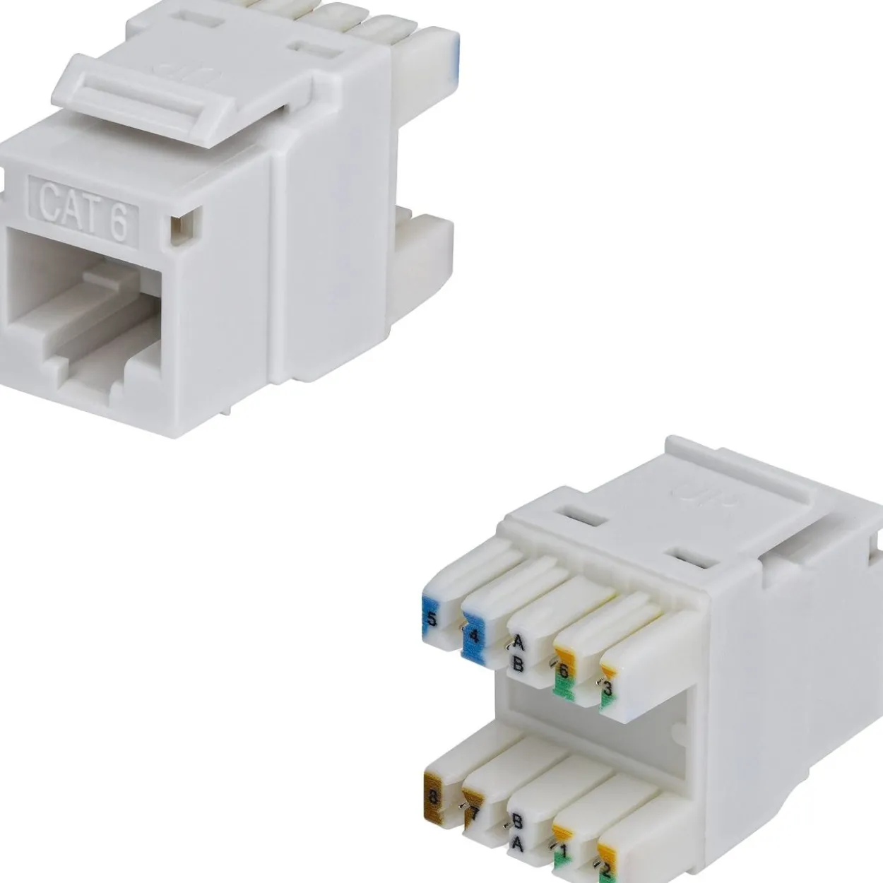 STARTECH CAT6 KEYSTONE JACK 24-PACK 24-PACK180-DEGREE 110 PUNCH DOWN grau