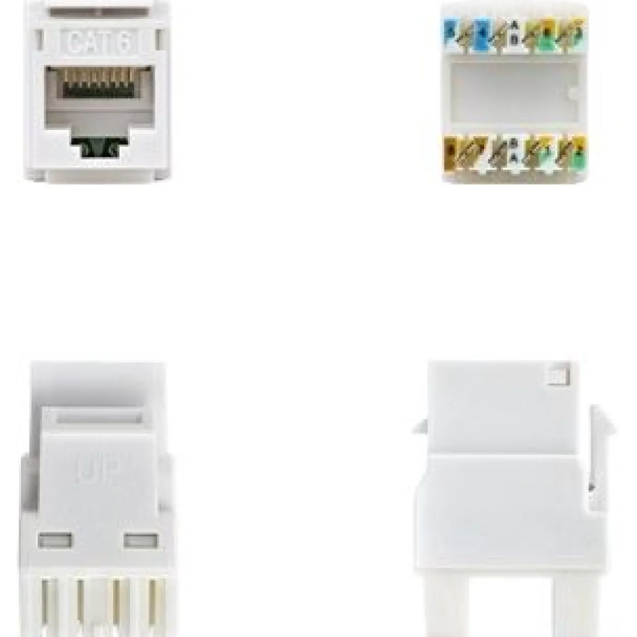 STARTECH CAT6 KEYSTONE JACK 24-PACK 24-PACK180-DEGREE 110 PUNCH DOWN grau