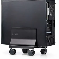 StarTech Computer Tower Cart Rolling CPU Caddy w/ Wheels, Adjustable Wagen - für Personal-Computer - Schwarz