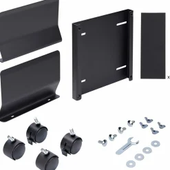 StarTech Computer Tower Cart Rolling CPU Caddy w/ Wheels, Adjustable Wagen - für Personal-Computer - Schwarz