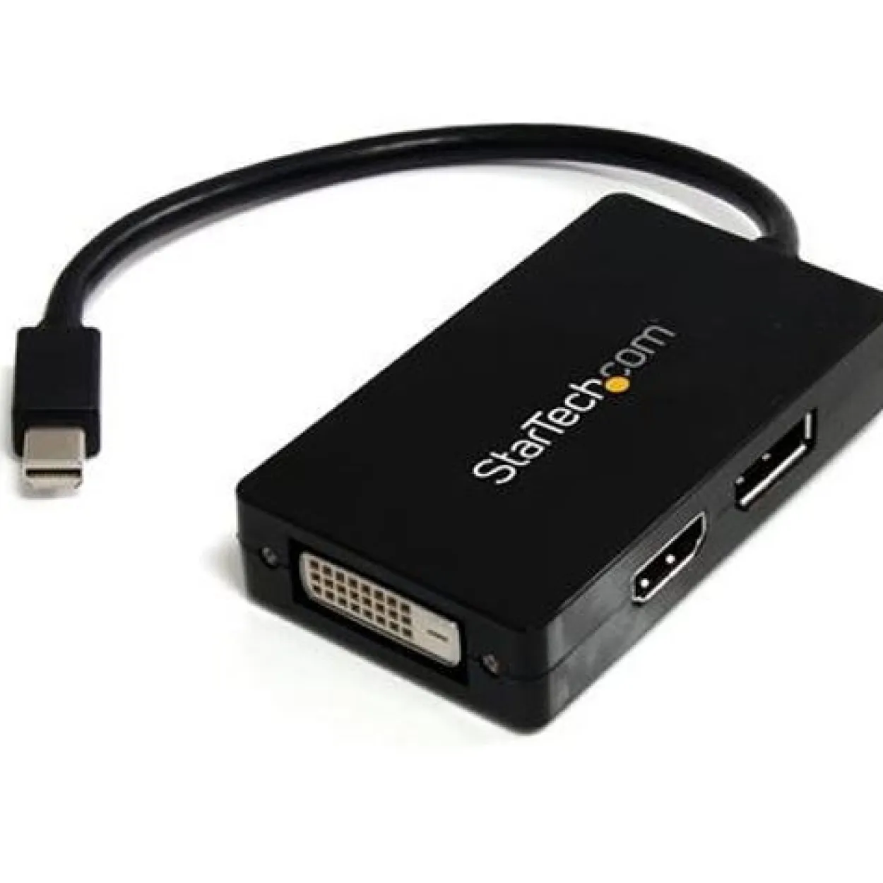 Startech Displayport Adapter All-in-One Mini Displayport Stecker auf Displayport + HDMI + DVI-D 24+1 Buchse Schwarz