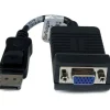 Startech Displayport Adapter Displayport Stecker auf VGA 15pol Buchse Schwarz mit Arretierung / schraubbar