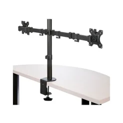 Startech Dual Monitor Tischhalterung - Gelenkarm - Premium-Tischklemmen-/ Kabeldurchführung für bis zu 27Zoll-VESA-Monitore, ARMDUAL2