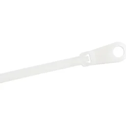 Startech Kabelbinder mit Befestigungsöse - 152x3mm selbstsichernde Kabelbinder mit Öse Nylon 66 UL weiss 100 Stück