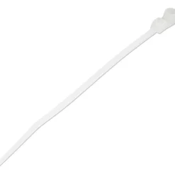 Startech Kabelbinder mit Befestigungsöse - 100x2mm selbstsichernde Kabelbinder mit Öse Nylon 66 UL weiss 100 Stück