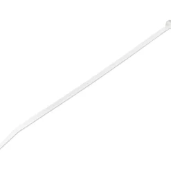 Startech Kabelbinder 254x4mm selbstsichernde Nylon-Kabelbinder mit gebogener Spitze 94V-2/UL weiss 100 Stück