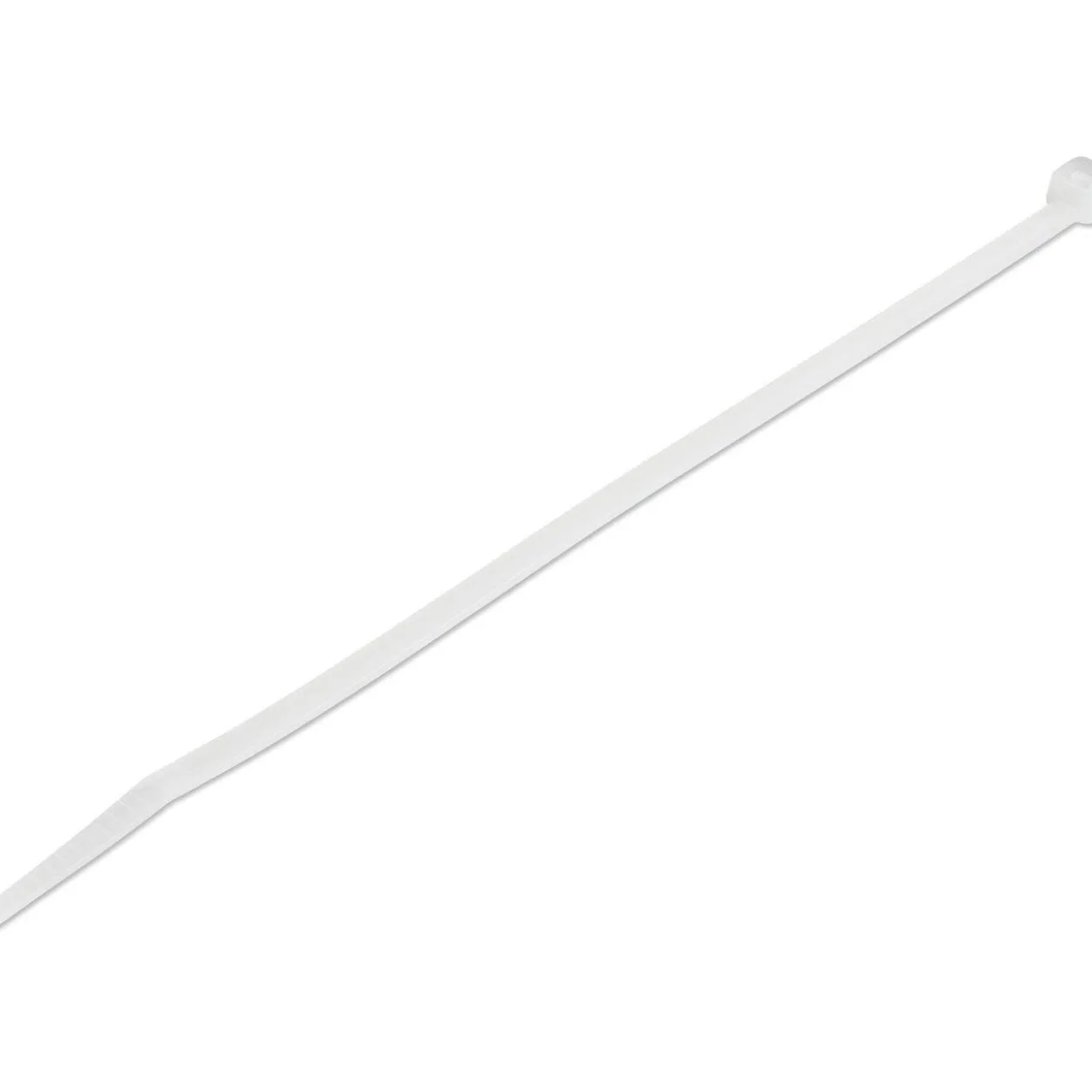 Startech Kabelbinder 203x4mm selbstsichernde Nylon-Kabelbinder mit gebogener Spitze 94V-2/UL weiss 100 Stück