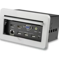 Startech Konferenztisch Tischanschlussfeld für Audio und Video 4K