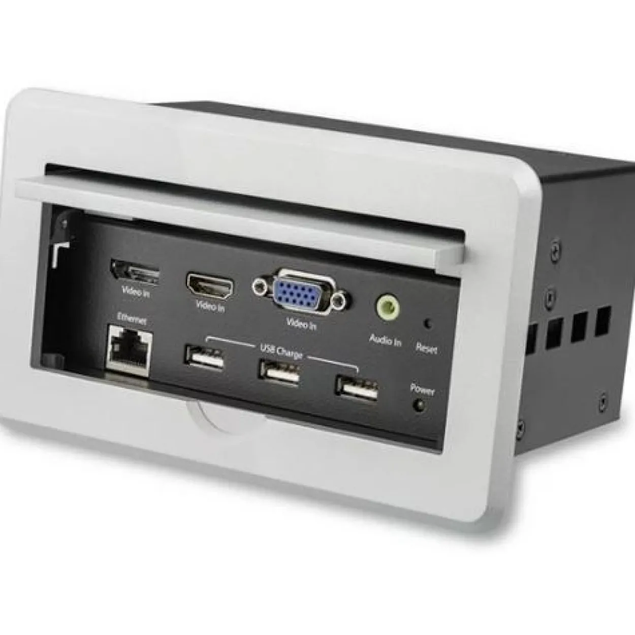 Startech Konferenztisch Tischanschlussfeld für Audio und Video 4K