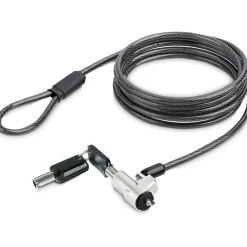 StarTech Laptop cable lock 6Ft Compatible With Noble Wedge; Laptop Cable Lock, 6Ft (2m), Anti-Theft Keyed Lock, Security Cable Lock For Dell