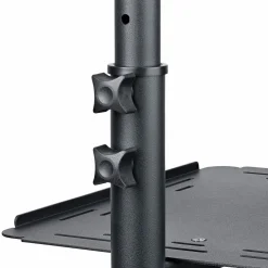 Startech Mobile Projektor und Laptopständer - 2 Regale für jeweils 10 kg - höhenverstellbar mit feststellbaren Rädern