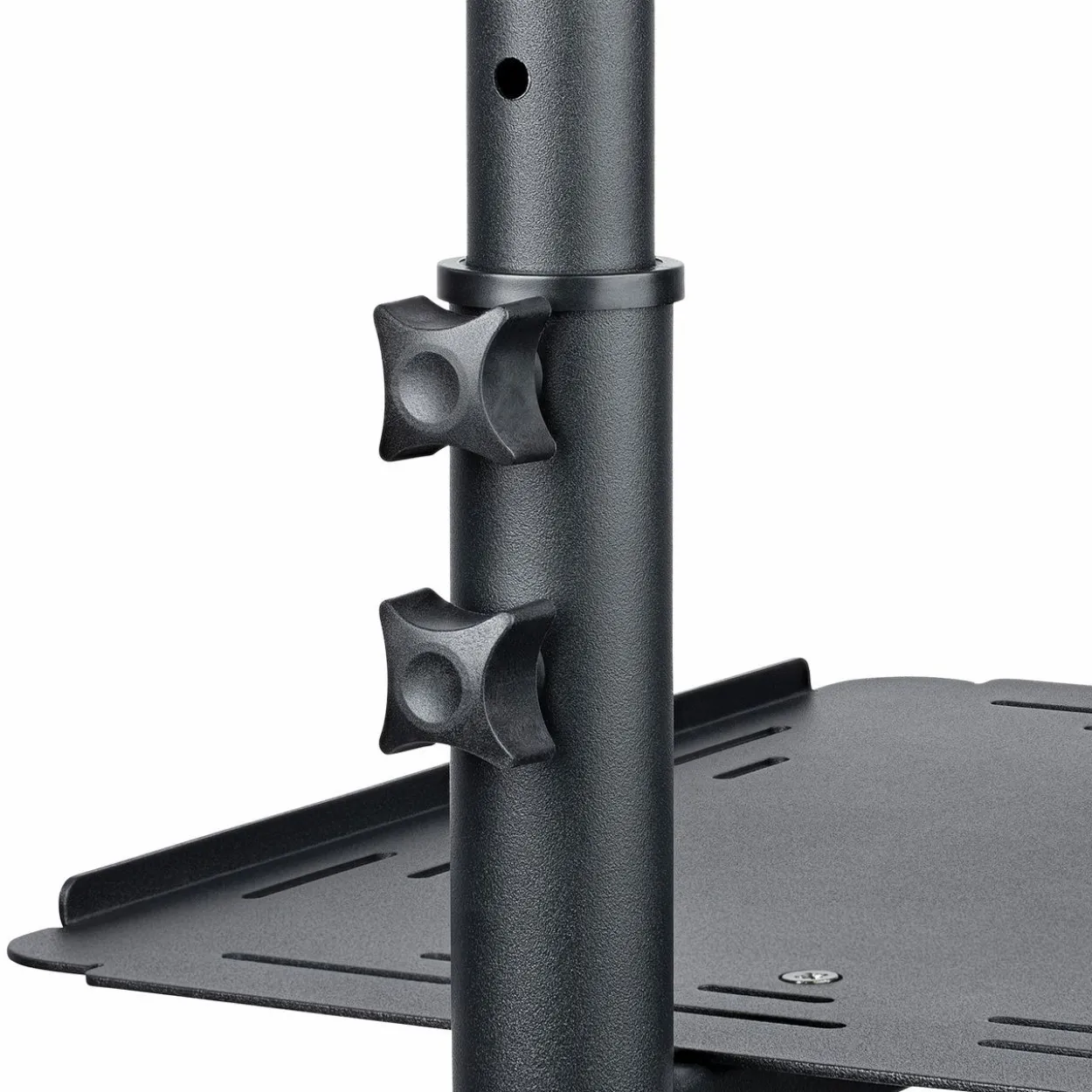 Startech Mobile Projektor und Laptopständer - 2 Regale für jeweils 10 kg - höhenverstellbar mit feststellbaren Rädern