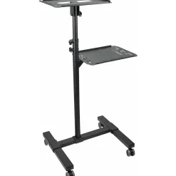 Startech Mobile Projektor und Laptopständer - 2 Regale für jeweils 10 kg - höhenverstellbar mit feststellbaren Rädern