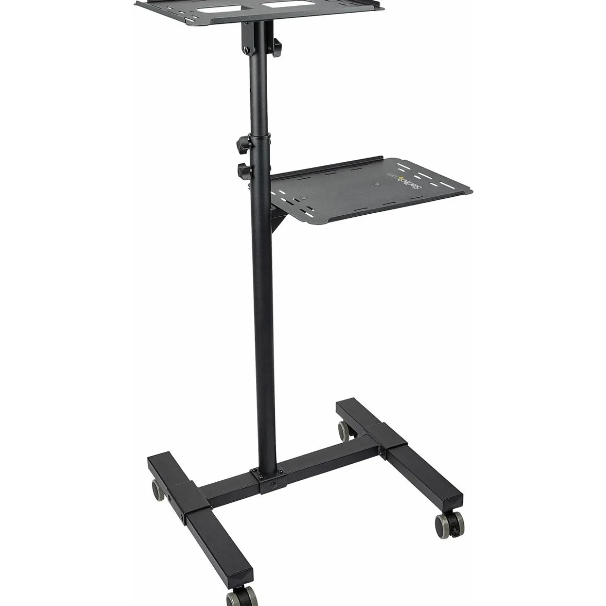 Startech Mobile Projektor und Laptopständer - 2 Regale für jeweils 10 kg - höhenverstellbar mit feststellbaren Rädern