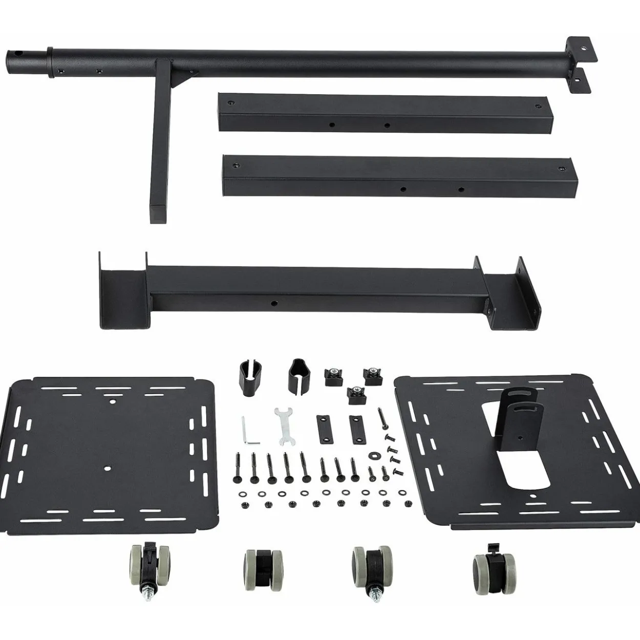 Startech Mobile Projektor und Laptopständer - 2 Regale für jeweils 10 kg - höhenverstellbar mit feststellbaren Rädern