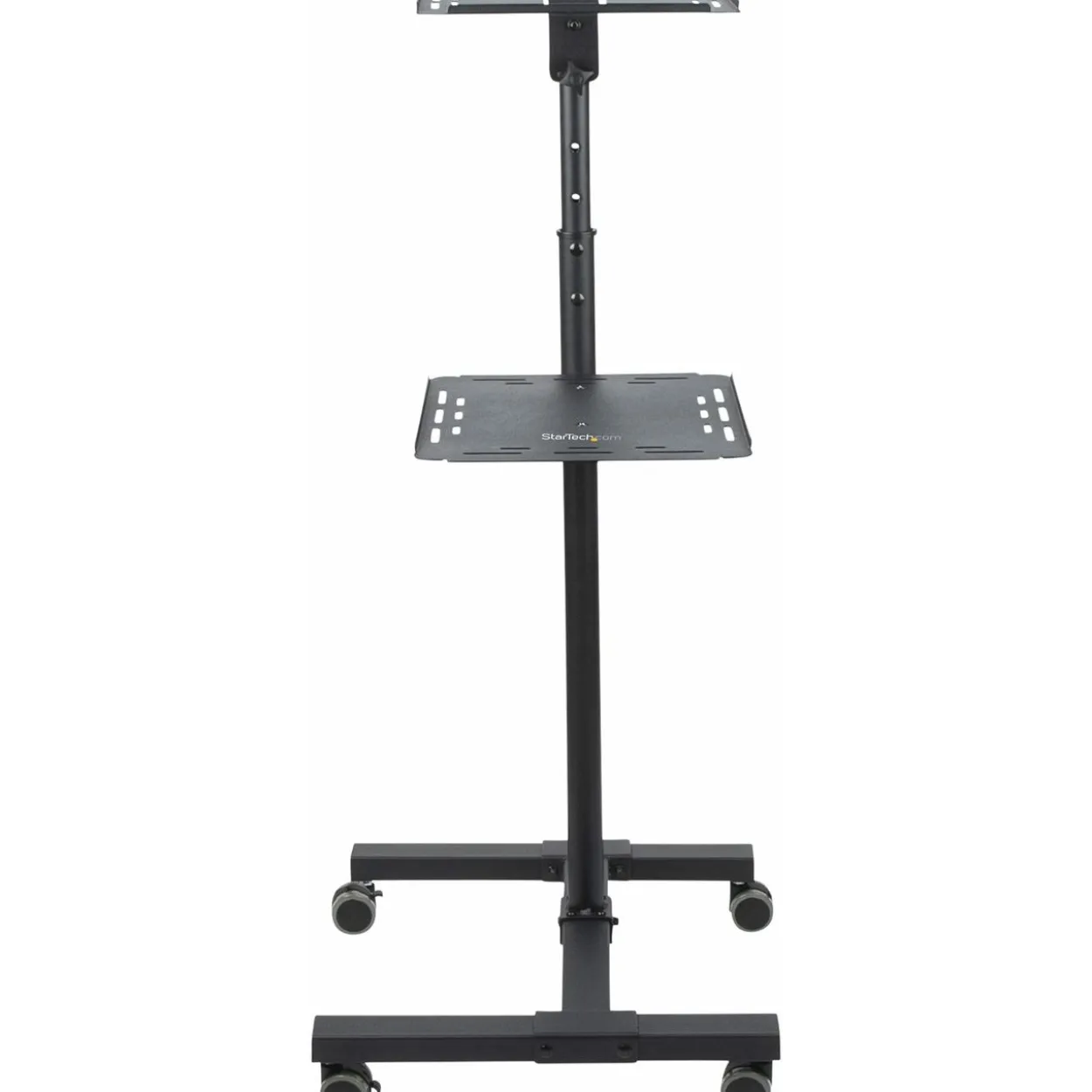 Startech Mobile Projektor und Laptopständer - 2 Regale für jeweils 10 kg - höhenverstellbar mit feststellbaren Rädern