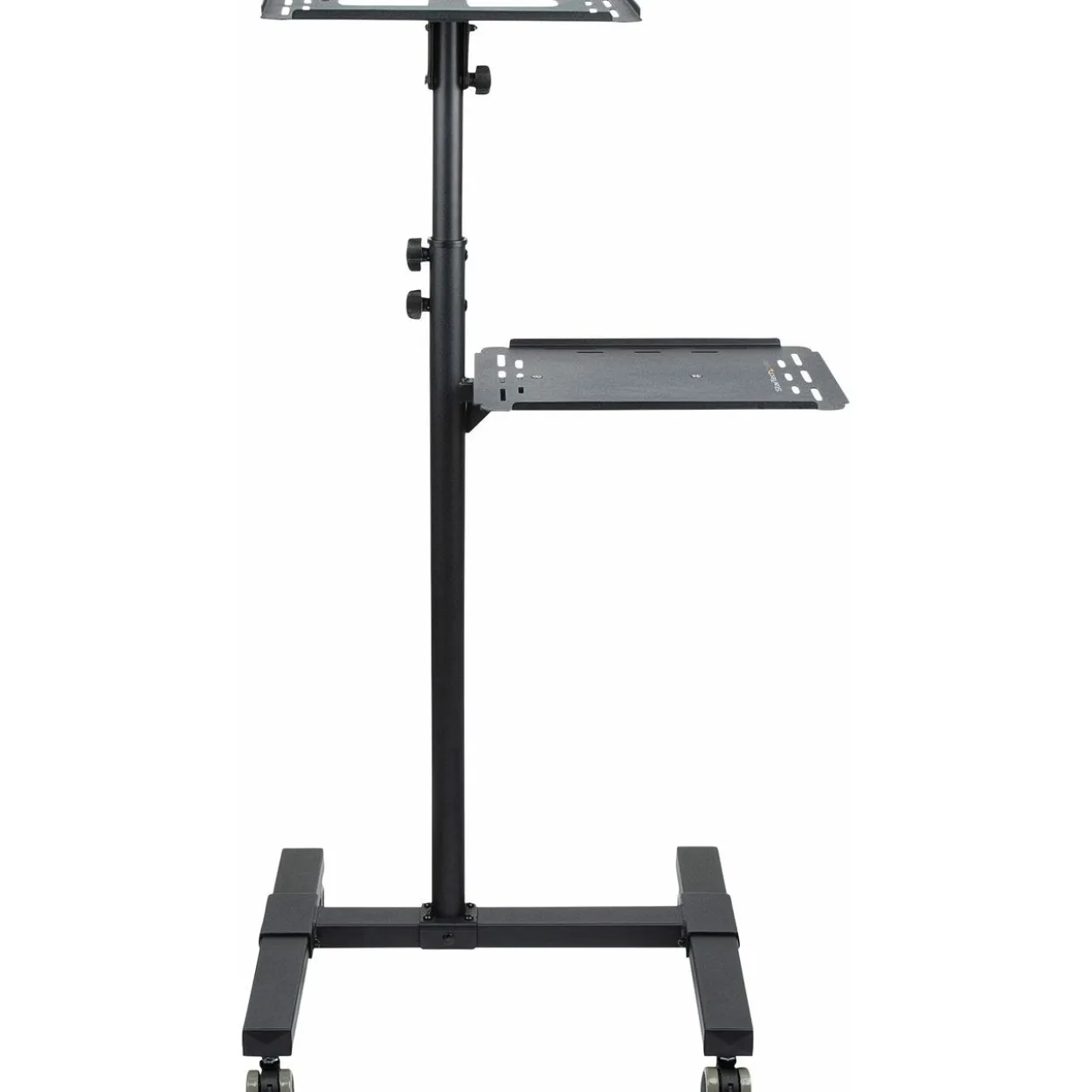 Startech Mobile Projektor und Laptopständer - 2 Regale für jeweils 10 kg - höhenverstellbar mit feststellbaren Rädern