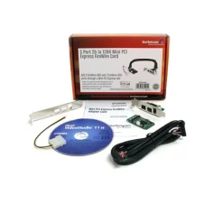 Startech MPEX1394B3 3 Port PCIe Mini Card interner Stromanschluss retail