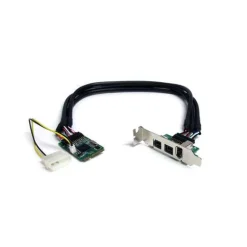 Startech MPEX1394B3 3 Port PCIe Mini Card interner Stromanschluss retail