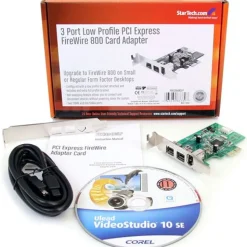 Startech PEX1394B3LP 3 Port PCIe x1 Low Profile retail