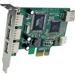 Startech PEXUSB4DP 4 Port PCIe x1 Low Profile retail