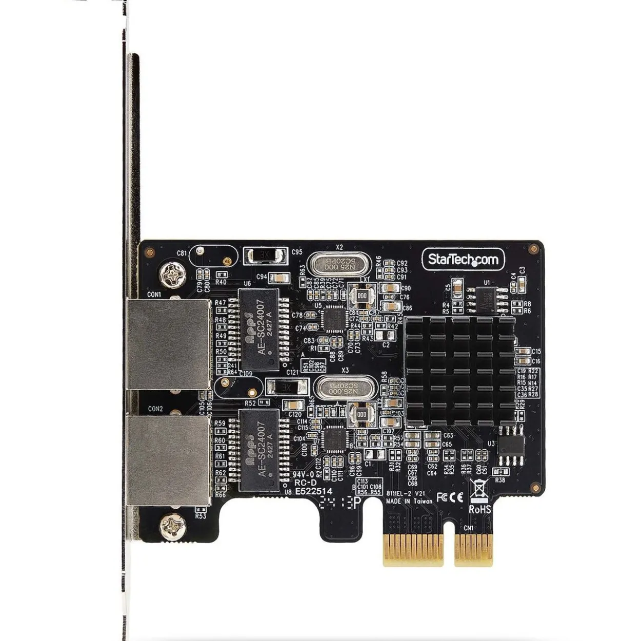 StarTech 2-Port Gigabit PCIe Network Adapter Card, TAA Compliant - Netzwerkadapter - PCIe - Gigabit Ethernet x 2 - TAA-konform
