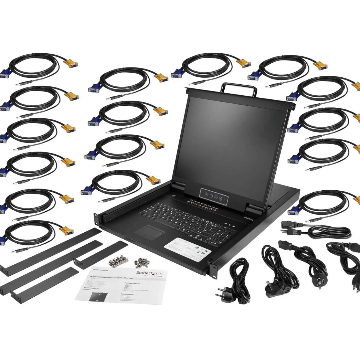 Startech 16 Port KVM VGA Console 19"