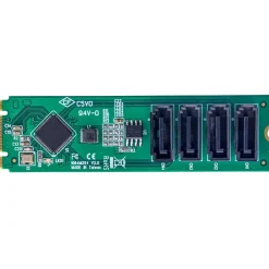 StarTech 4-Port M.2 to SATA Adapter Card, M.2 PCIe 3.0 to SATA HDD/SSD Expansion Card, ASM1064 Chipset, M.2 NVMe to 4x HDD/SSD for Windows/m