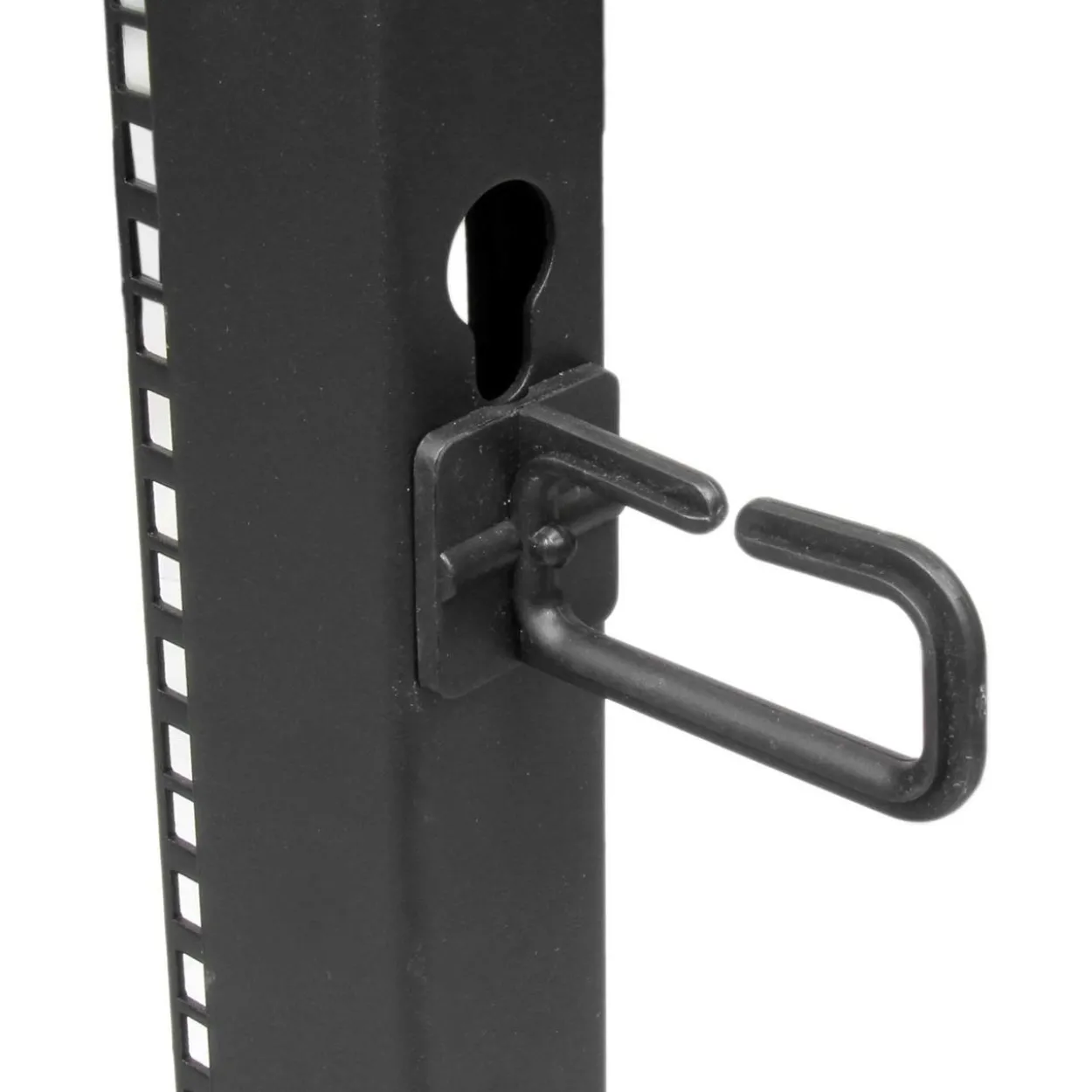 Startech 4POSTRACK8U 19-Zoll Serverschrank Stellfuß (8HE, Laborgestell, Tiefenverstellbar 56 bis 102 cm, Tragfähigkeit 1.200 kg)
