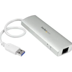 Startech 3PT Portable USB 3.0 HUB + GBE